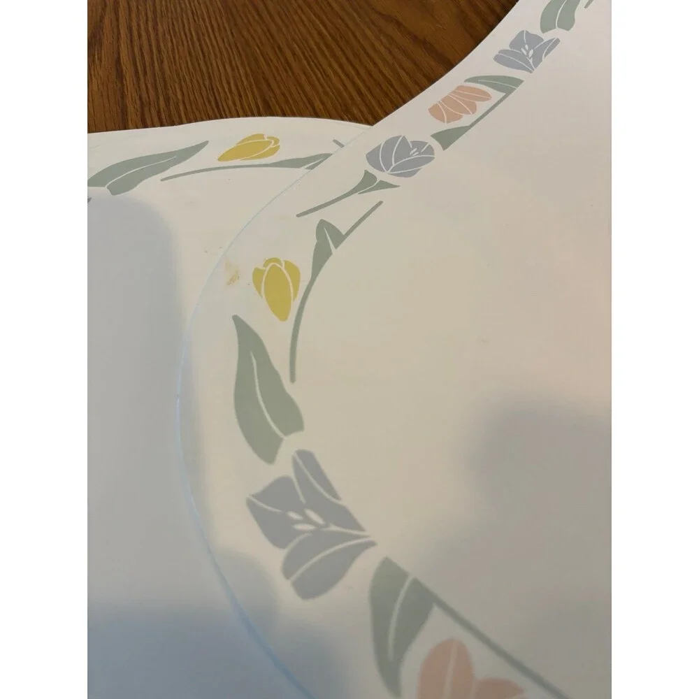 8 Corelle FRIENDSHIP Reversible Placemats Plastic VTG Double Sided cottagecore